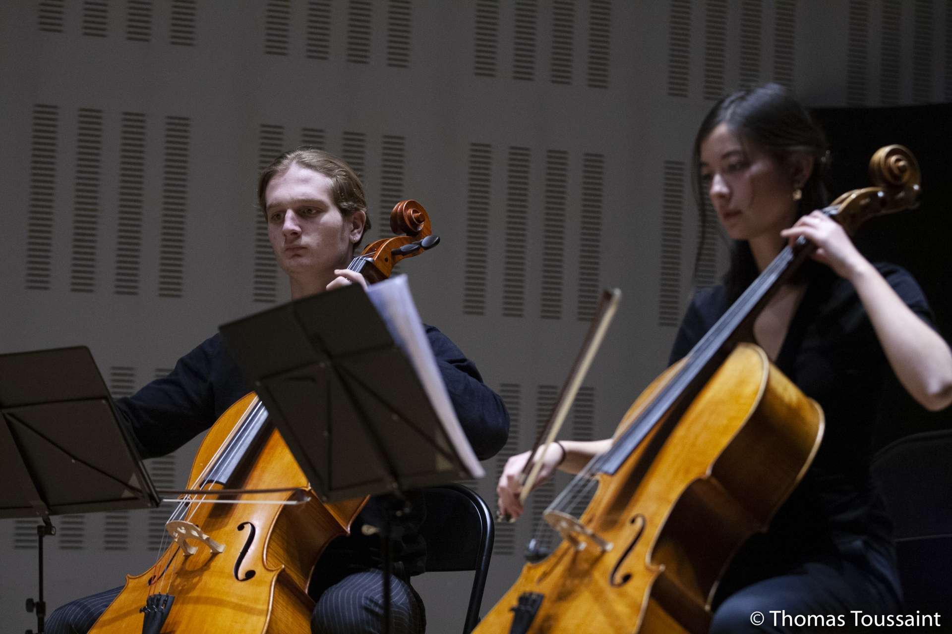 Photo de deux musiciens de l'Orchestre Universitaire de Strasbourg